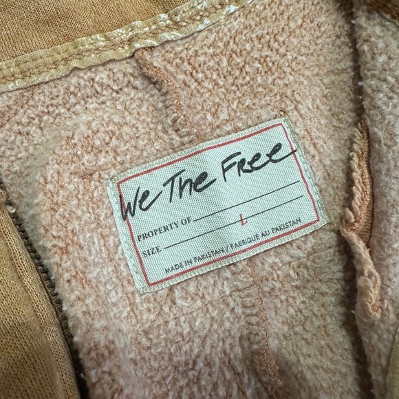 FREE PEOPLE | WE‎ THE FREE | Kassidy Pullover Quarter Zip Oversized Sweatshit, L - Picture 5 of 6